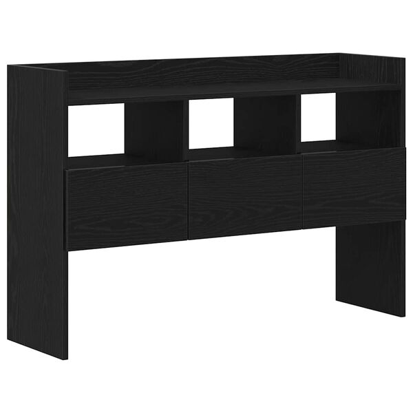 vidaXL Buffet Chêne noir 105 x 30 x 70 cm Bois d'ingénierie