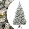 vidaXL Sapin de No&euml;l artificiel 210 cm 300 LED Blanc chaud