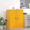 vidaXL Armoire de rangement Jaune moutarde 90 x 40 x 105 cm Acier