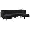 vidaXL Ensemble de meubles pour le salon 6 pc Noir Velours