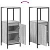 vidaXL Ensemble de mobilier de salle de bain 3 pcs Gris Sonoma