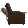 vidaXL Fauteuil inclinable Marron Similicuir
