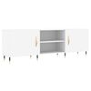 vidaXL Meuble TV blanc 150x30x50 cm bois d'ing&eacute;nierie