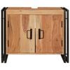 vidaXL Meuble sous &eacute;vier Marron 71 x 33 x 58 cm Bois d'Acacia Massif