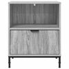 vidaXL Cabinet de chevet avec tiroir 2 pcs Sonoma gris 49 x 36 x 61 cm