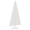 vidaXL Arbre de No&euml;l en bois pour d&eacute;coration blanc 180 cm pin massif