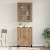vidaXL Haut Armoire 2 pcs ch&ecirc;ne artisanal Bois d'ing&eacute;nierie