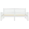 vidaXL Cadre de lit sans matelas blanc bois de pin massif 140x200 cm