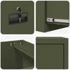 vidaXL Cabinet de Dossier avec tiroir Vert olive 44 x 50 x 106.5 cm
