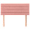 vidaXL Tête de lit Rose 90x5x78/88 cm Velours