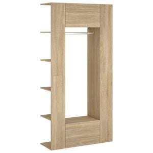 vidaXL Armoires de couloir 2 pcs ch&ecirc;ne sonoma bois d'ing&eacute;nierie