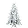 vidaXL Sapin de No&euml;l Artificiel &agrave; Branches Articul&eacute;es Blanc 240 cm
