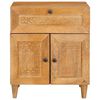 vidaXL Cabinet de chevet avec tiroir Marron Clair 50 x 33 x 60 cm