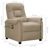 vidaXL Fauteuil de massage Cappuccino Similicuir