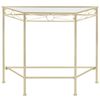 vidaXL Table d'appoint Style vintage M&eacute;tal 87 x 34 x 73 cm Dor&eacute;