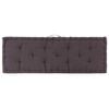 vidaXL Coussins de plancher de palette lot de 2 Coton Anthracite
