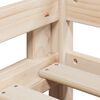 vidaXL Lit haut sans matelas 80x200 cm bois de pin massif