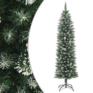 vidaXL Sapin de No&euml;l artificiel mince avec support 180 cm PVC
