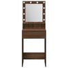 vidaXL Table de Toilette Chêne brun 50 x 41 x 135 cm Bois d'ingénierie