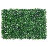  vidaXL Clôture à feuilles d’arbustes artificiels  6 pcs vert 40x60 cm