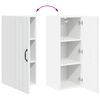 vidaXL Armoire de cuisine Lucca 2 pcs Blanc brillant 30 x 31 x 80 cm