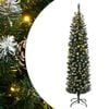 vidaXL Sapin de Noël artificiel mince 150 LED 150 cm