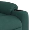 vidaXL Fauteuil inclinable de massage Vert foncé Tissu