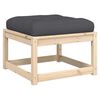 vidaXL Salon de jardin 6 pcs avec coussins bois de pin massif