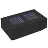 vidaXL Table basse avec LED infini noir 116x69x40 cm