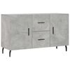 vidaXL Buffet gris b&eacute;ton 100x36x60 cm bois d'ing&eacute;nierie