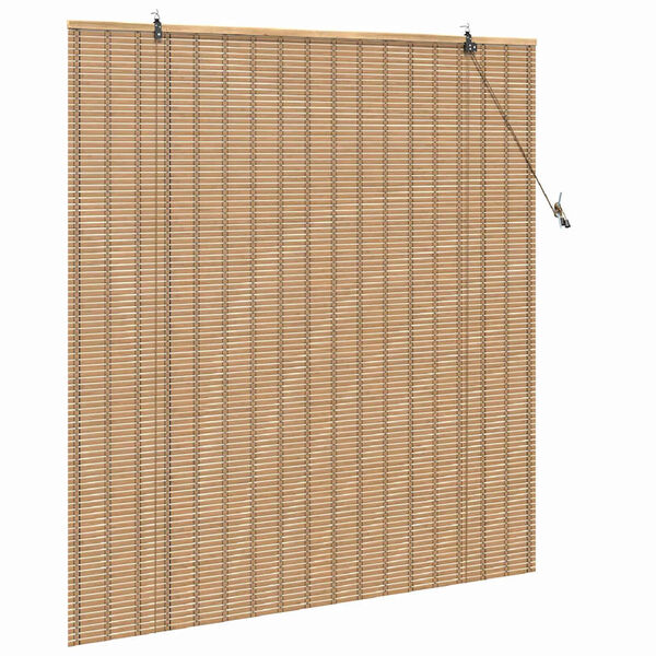 vidaXL Store enrouleur avec des rideaux Nature 150 x 160 cm Bambou
