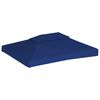 vidaXL Toile sup&eacute;rieure de belv&eacute;d&egrave;re 2 niveaux 310 g/m&sup2; 4x3 m Bleu