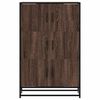 vidaXL Buffet haut ch&ecirc;ne marron 68x35x106,5 cm bois ing&eacute;nierie m&eacute;tal