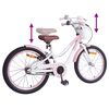 vidaXL V&eacute;lo pour Enfants 18 Pouces pour les 5-7 ans Rose clair