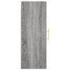 vidaXL Armoire murale sonoma gris 34,5x34x90 cm