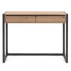 Finori Table console Denver 44 Ch&ecirc;ne artisanal et gris anthracite