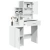 vidaXL Coiffeuse avec armoire blanc 80x35x132 cm