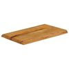 vidaXL Dessus de table 50x40x2,5 cm bord vivant bois massif manguier