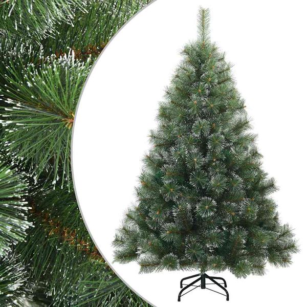 vidaXL Sapin de Noël artificiel à branches pliantes, duveteux de neige