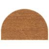 vidaXL Tapis de porte naturel demi-rond 40x60cm fibre de coco touffet&eacute;