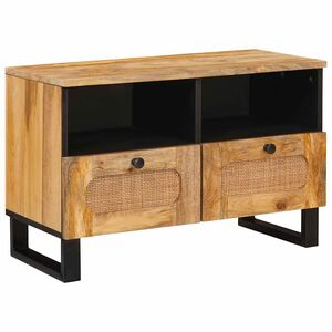 vidaXL Meuble TV Marron 70 x 33 x 46 cm Bois de mangue massif