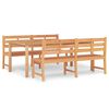 vidaXL Ensemble &agrave; manger de jardin 3 pcs Bois de teck massif