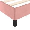 vidaXL Cadre de lit et t&ecirc;te de lit sans matelas rose 90x200 cm velours