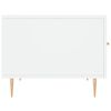 vidaXL Tables basses 2 pcs blanc 50x50x40 cm bois d'ingénierie