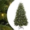 vidaXL Sapin de No&euml;l artificiel 270 cm 300 LED Blanc chaud Vert