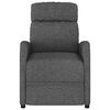 vidaXL Fauteuil de massage Gris fonc&eacute; Tissu