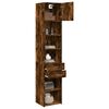 vidaXL Armoire de rangement mince ch&ecirc;ne fum&eacute; 45x42,5x225 cm