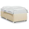 vidaXL Cadre de lit sans matelas cr&egrave;me 80x200 cm tissu
