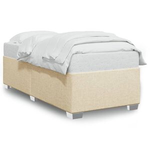 vidaXL Cadre de lit sans matelas cr&egrave;me 80x200 cm tissu