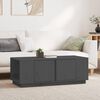 vidaXL Table basse Gris 110x50x40 cm Bois massif de pin
